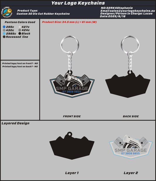 3D Rubber Keychain 32RK4Stephanie 20250617