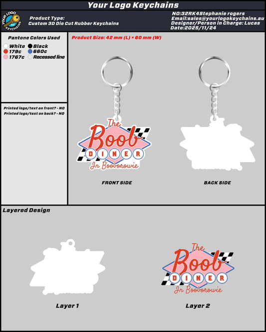 Rubber Keychain 32RK4Stephanie rogers 20251124