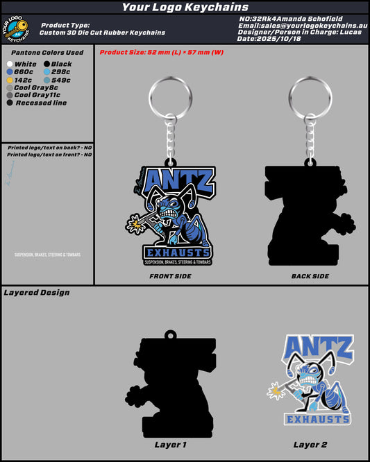 Rubber Keychain 32Rk4Amanda Schofield 20251018