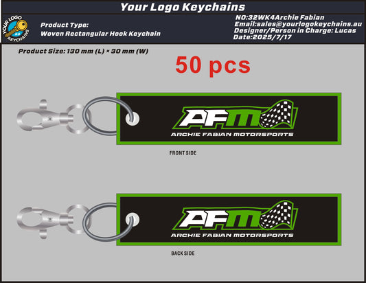 Woven Rectangular Hook Keychain 32WK4Archie Fabian 20250718
