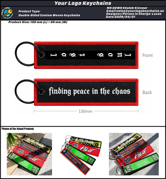 Custom Double-Sided Woven Flight Key Tag - 20260401 - 32 -5