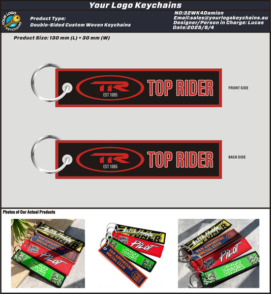 Double Sided Woven Keychains 32WK4Damion 20250804