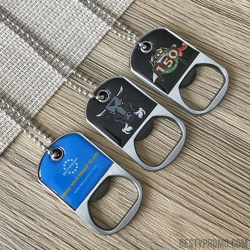 Custom Dog Tag Necklace With Opener-Besty Promo