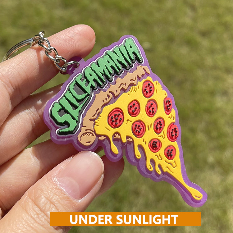 Custom UV Color-Changing PVC Keychain