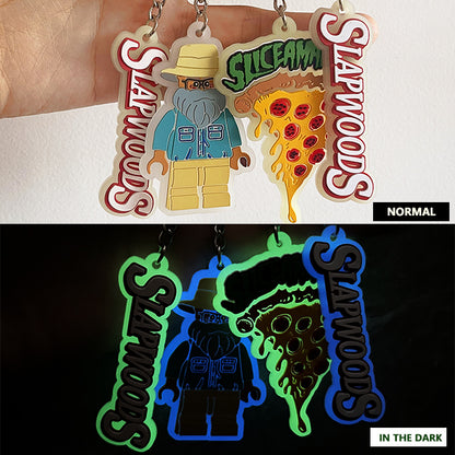 Custom Glow-in-the-Dark 3D Rubber Keychains - Order Online