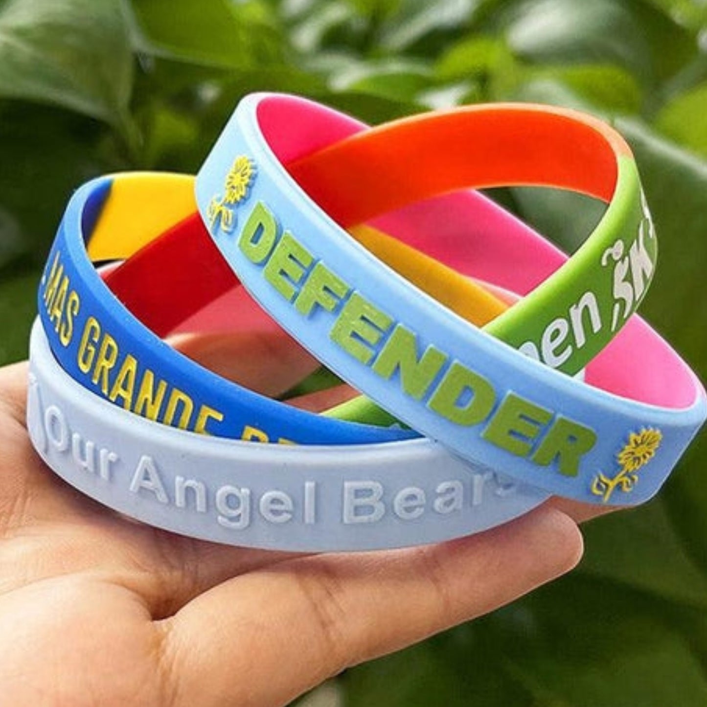 Custom Segmented Silicone Wristbands - Order Online