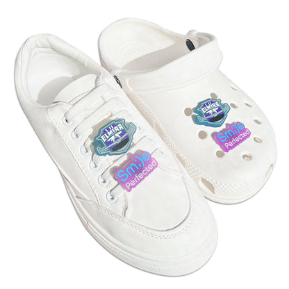 Custom UV Reactive Versatile Shoe Charms - Free Design Proof & Quote