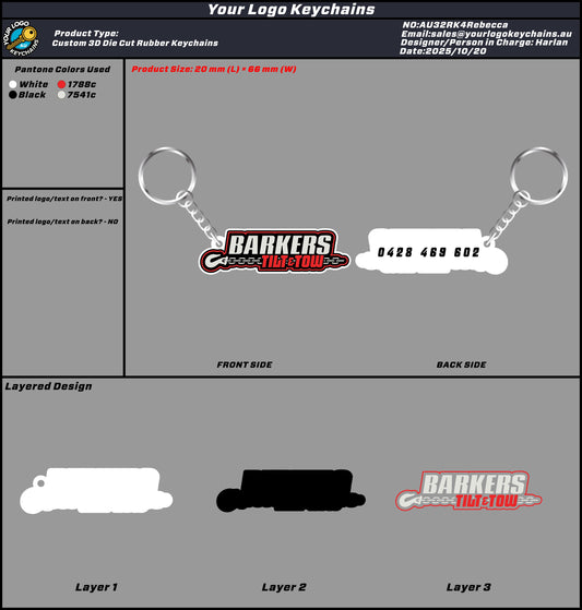 Rubber Keychains 32RK4Rebecca 20251016