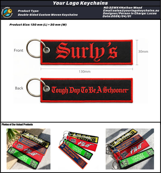 Custom Double-Sided Woven Flight Key Tag - 20260402 - 32 -2