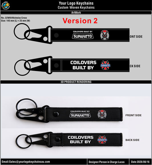 Custom Logo Woven Wrist Loop Keychains - 20260630- 32 - 1