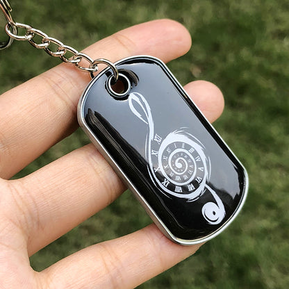 Custom Metal Dog Tag Keychain with Doming– Free Design Proof & Quote