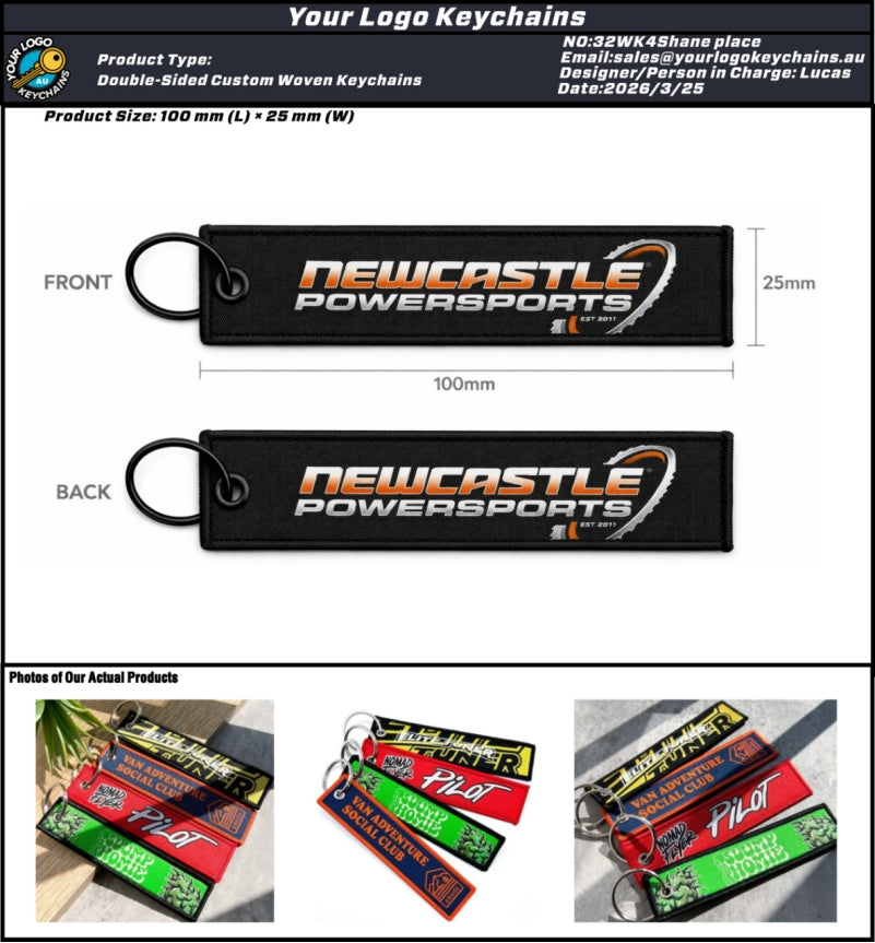 Custom Double-Sided Woven Flight Key Tag - 20260401 - 32