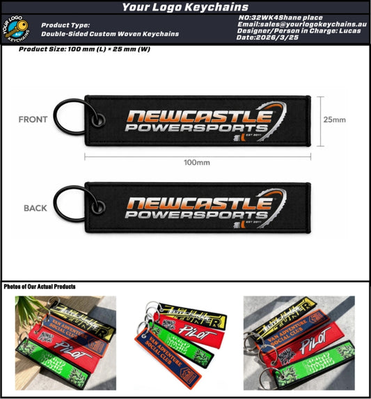 Custom Double-Sided Woven Flight Key Tag - 20260401 - 32