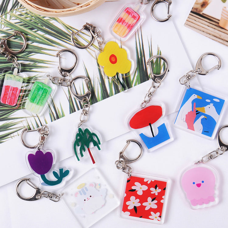 Custom Die-Cut Acrylic Keychain