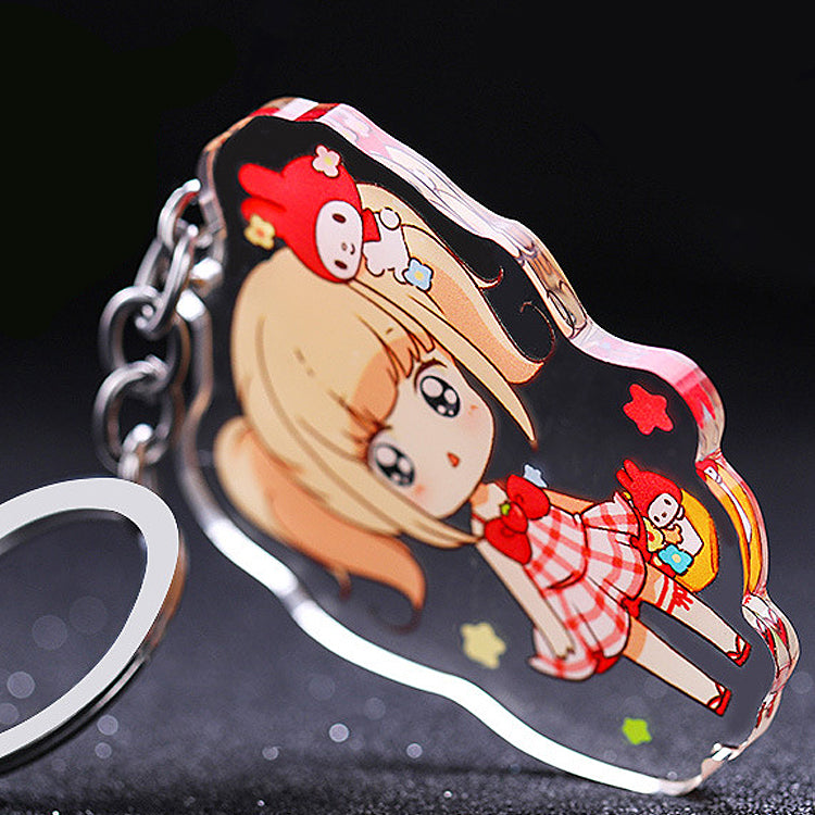 Custom Die-Cut Acrylic Keychain