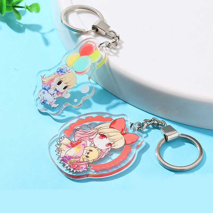 Custom Die-Cut Acrylic Keychain
