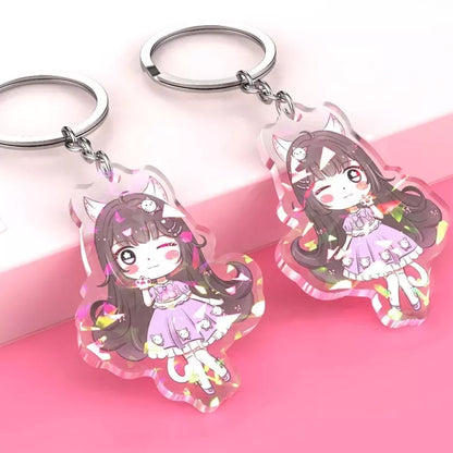 Custom Die-Cut Acrylic Keychain - Free Design Proof & Quote