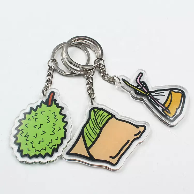 Custom Die-Cut Acrylic Keychain