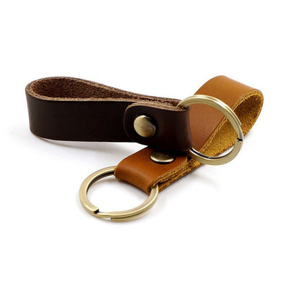 Leather Cord Keychain