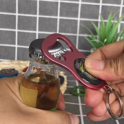 Custom Aluminium Bottle Opener Keychains-Free Design Proof & Quote