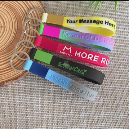 Custom Silicone Wrist Loop Keychain - Free Design Proof & Quote