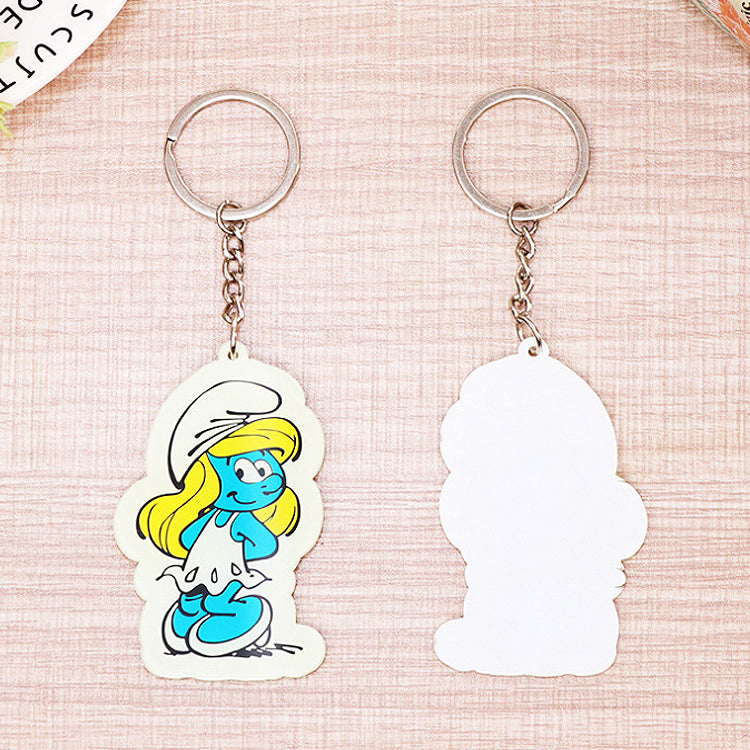 Custom Die-Cut Glow-in-the-Dark Acrylic Keychain