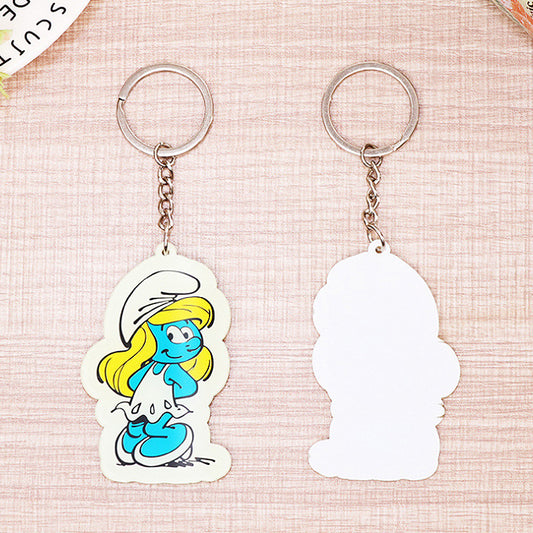 Custom Die-Cut Glow-in-the-Dark Acrylic Keychain