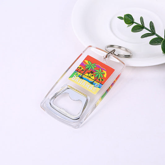 Acrylic Bottle Opener Keychain